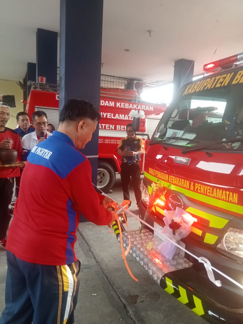 Damkar Kabupaten Bekasi Resmikan Satu Unit Mobil Baru, Tingkatkan Respon Penanganan Kebakaran