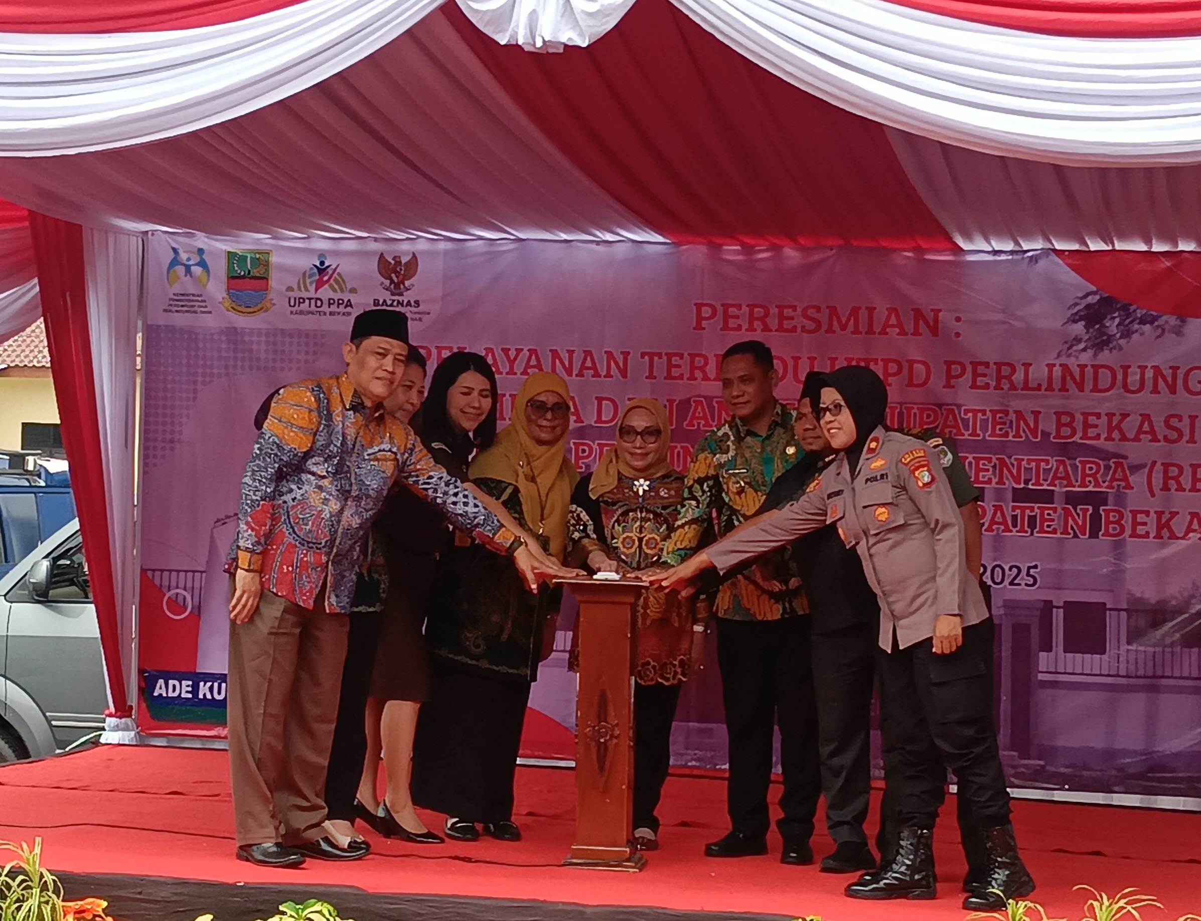 Menteri PPPA Resmikan Gedung UPTD PPA dan RPS BAZNAS di Kabupaten Bekasi Perkuat Perlindungan Perempuan dan Anak